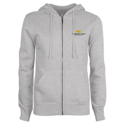 Alabama State ENZA Womens Grey Fleece Full Zip Hoodie