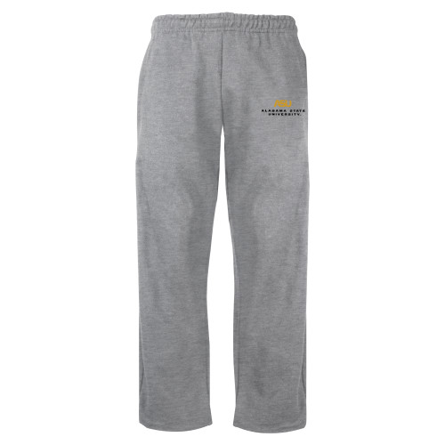  Grey Fleece Open Bottom Pant - ASU Alabama State University