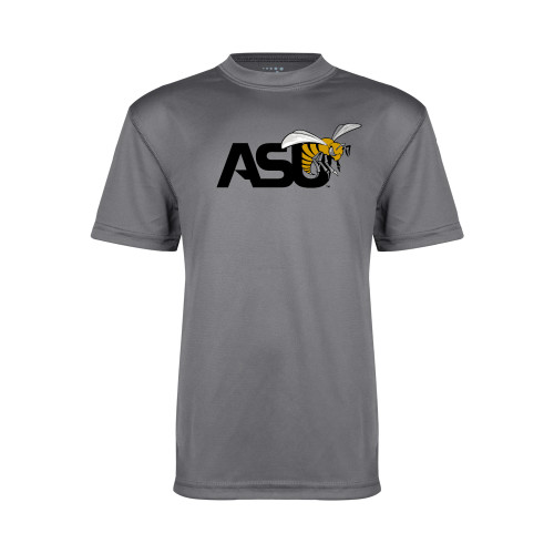  Youth Performance Grey Concrete Tee - Official Logo