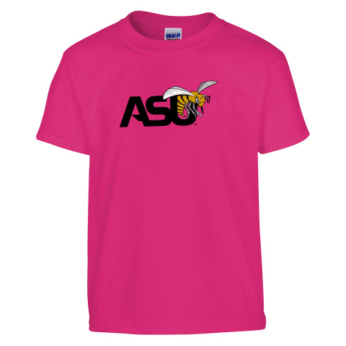  Youth Hot Pink T Shirt - Official Logo