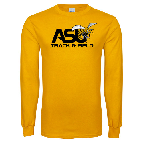  Gold Long Sleeve T Shirt - Track and Field