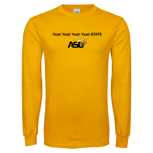  Gold Long Sleeve T Shirt - Yeah State
