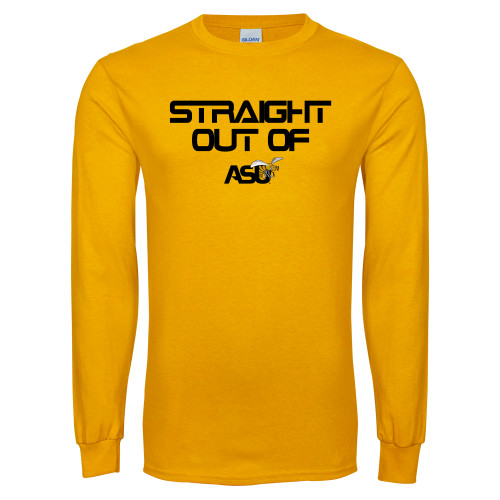  Gold Long Sleeve T Shirt - Straight Out of ASU