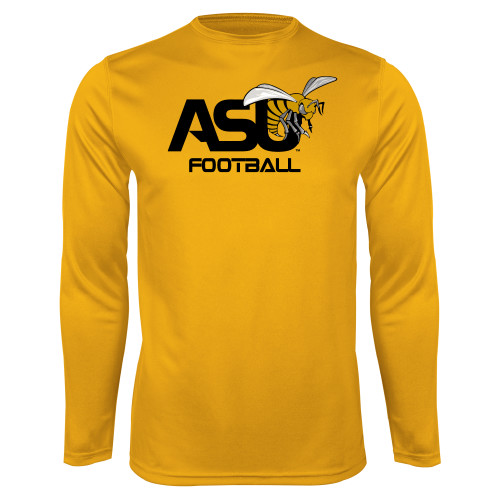  Gold Performance Long Sleeve Shirt - Football