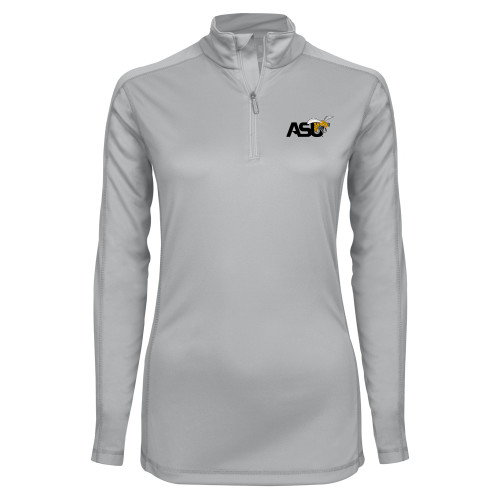  Syntrel Womens Platinum Interlock 1/4 Zip - Official Logo