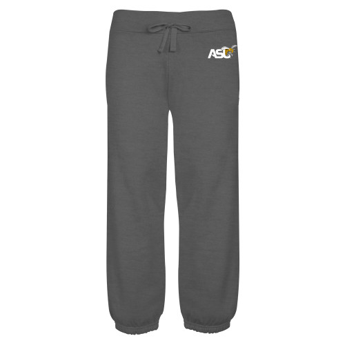  ENZA Womens Dark Heather Banded Fleece Capri - Official Logo