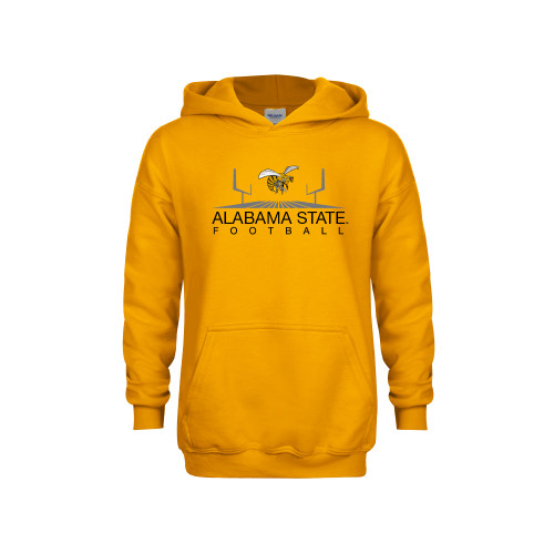  Youth Gold Fleece Hoodie - Football Field