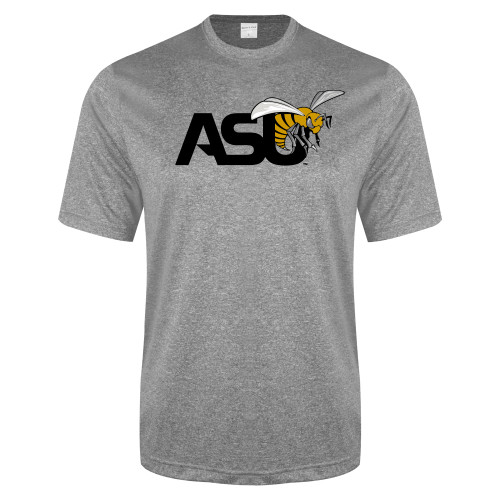  Grey Heather Performance Contender Tee - Official Logo