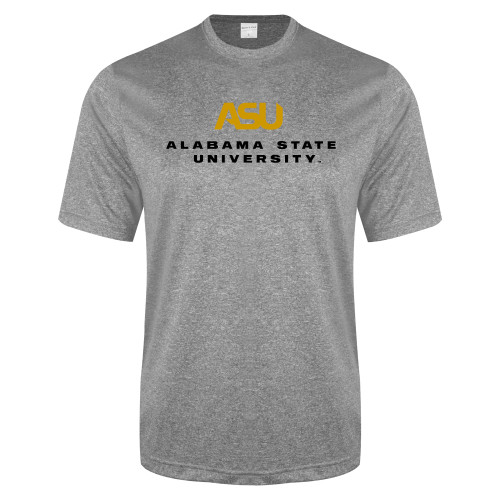  Grey Heather Performance Contender Tee - ASU Alabama State University