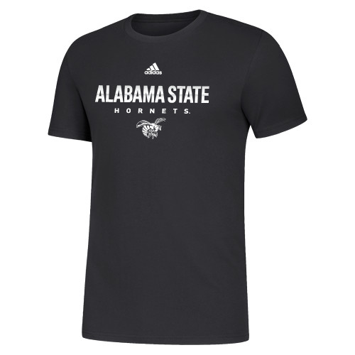  Adidas Black Fresh Tee - Adidas Alabama State Hornets