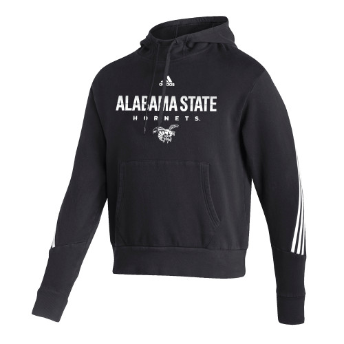  Adidas Black Pullover Hood - Adidas Alabama State Hornets