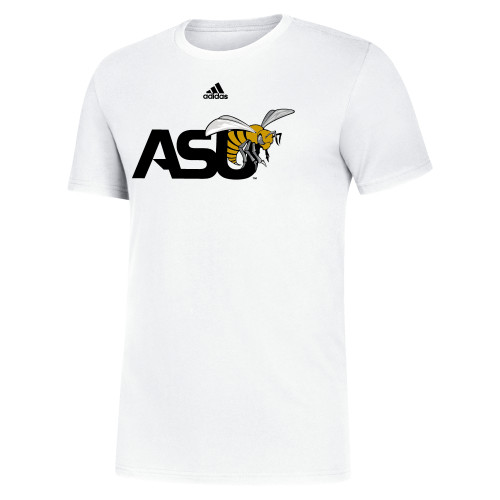  Adidas White Fresh Tee - Adidas ASU