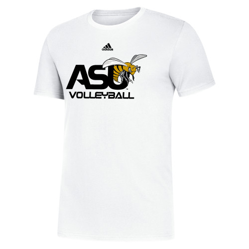  Adidas White Fresh Tee - Adidas ASU Volleyball