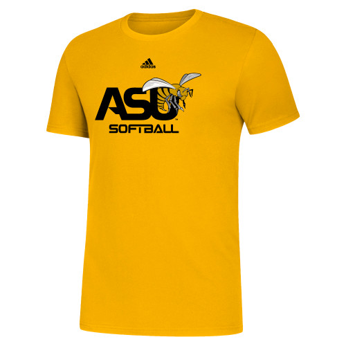  Adidas Collegiate Gold Fresh Tee - Adidas ASU Softball