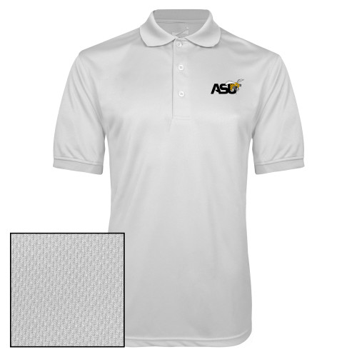  White Dry Mesh Polo - Official Logo