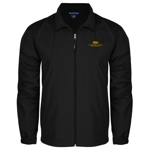  Black Full Zip Wind Jacket - ASU Alabama State University