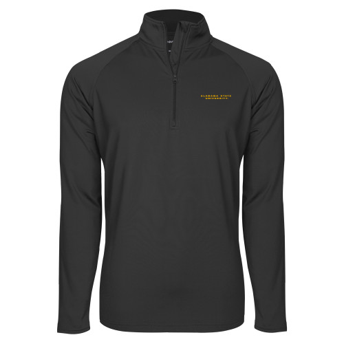  Sport Tek Charcoal Sport Wick Stretch 1/2 Zip Pullover - Alabama State University