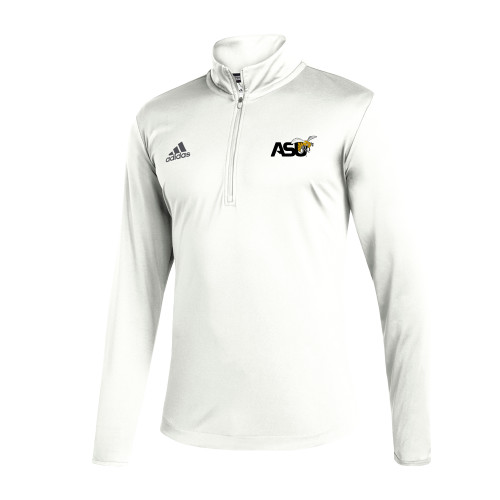  Adidas White Entrada 1/4 Zip - Official Logo