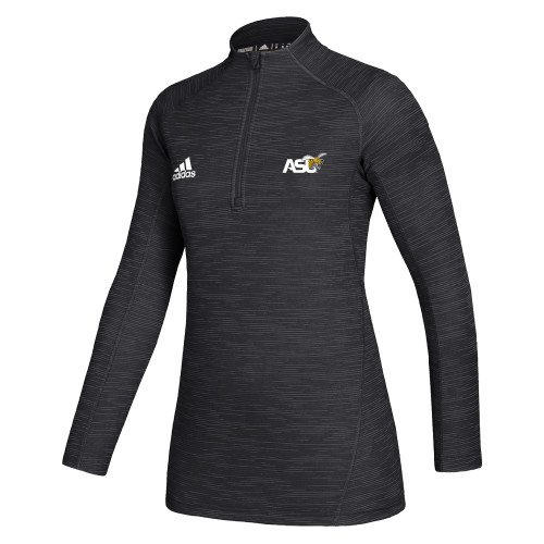  Adidas Womens Black Game Mode 1/4 Zip - Official Logo