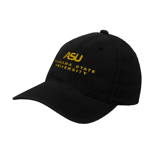  Black Flexfit Structured Low Profile Hat - ASU Alabama State University