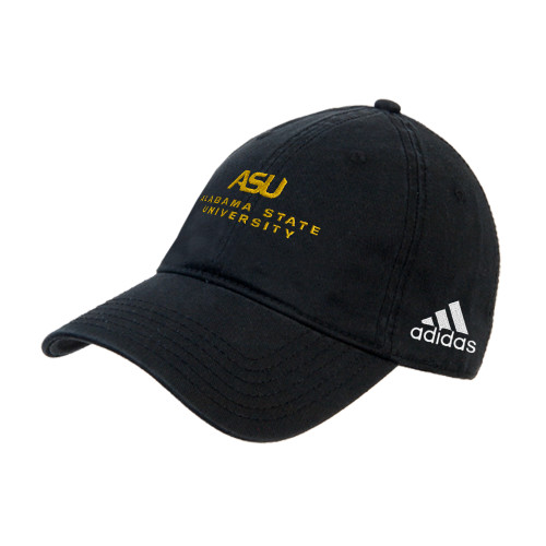  Adidas Black Adjustable Washed Slouch - ASU Alabama State University