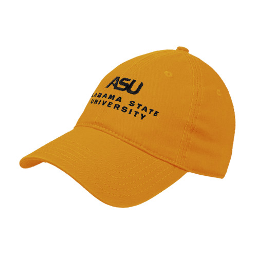  Gold Unstructured Adjustable Low Profile Hat - ASU Alabama State University
