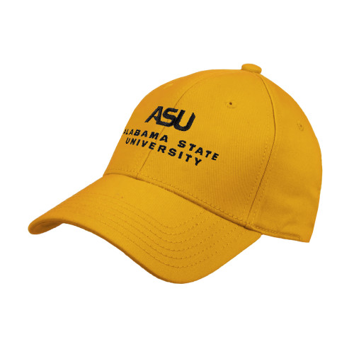  Gold Structured Adjustable Pro Style Hat - ASU Alabama State University