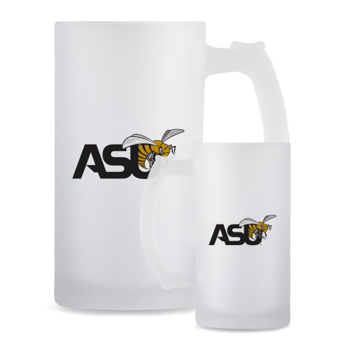  Full Color Decorative Frosted Glass Mug 16oz - Official Logo