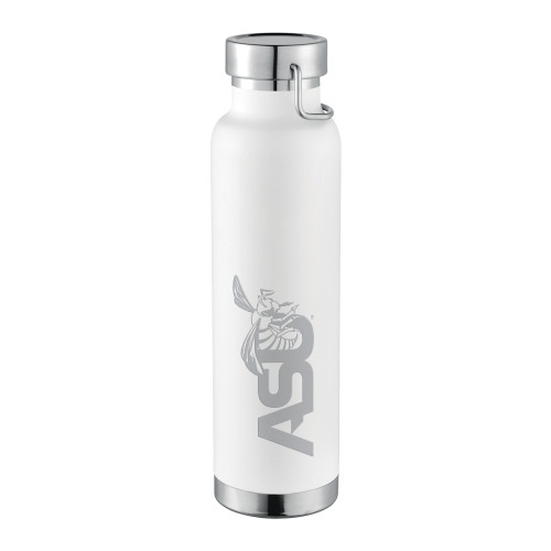  Thor Copper Vacuum Insulated White Bottle 22oz - Official Logo Engraved