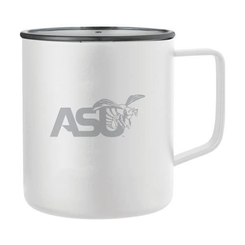  Rover Camp Vacuum Insulated White Mug 14oz - Official Logo Engraved