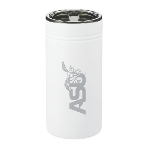  Sherpa Vacuum White Tumbler & Insulator 12oz - Official Logo Engraved