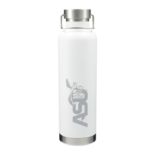  Thor Copper Vacuum Insulated White Bottle 32oz - Official Logo Engraved