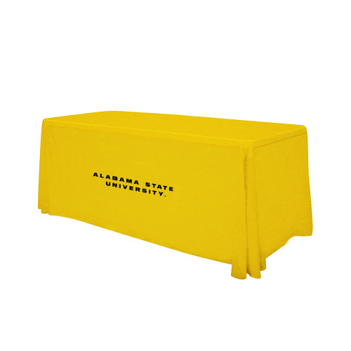  Gold 6 foot Table Throw - Alabama State University