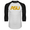 Thumbnail image for  White/Black Raglan Baseball T Shirt