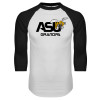 Thumbnail image for  White/Black Raglan Baseball T Shirt