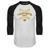 Thumbnail image for  White/Black Raglan Baseball T Shirt