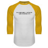 Thumbnail image for  White/Gold Raglan Baseball T Shirt