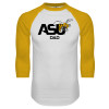 Thumbnail image for  White/Gold Raglan Baseball T Shirt