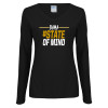 Thumbnail image for  Womens Black Long Sleeve V Neck Tee 