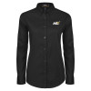 Thumbnail image for  Womens Black Twill Button Down Long Sleeve 