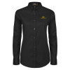 Thumbnail image for  Womens Black Twill Button Down Long Sleeve 