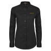 Thumbnail image for  Womens Black Twill Button Down Long Sleeve 