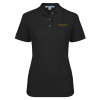 Thumbnail image for  Womens Silk Touch Black Pique Polo