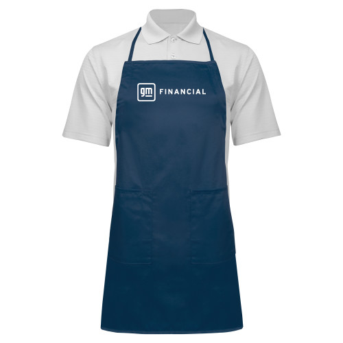 Full Length Navy Apron-GM Financial Horizontal