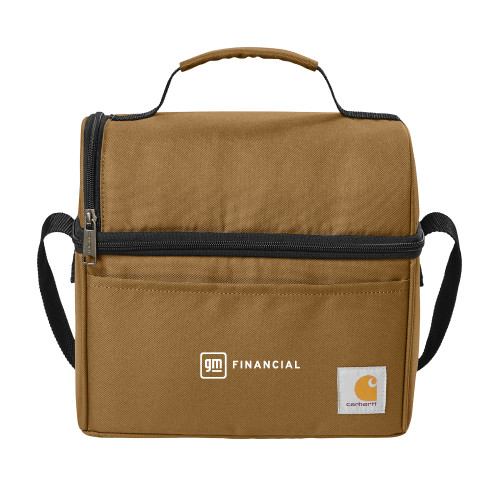 Carhartt Brown Lunch Cooler-GM Financial Horizontal