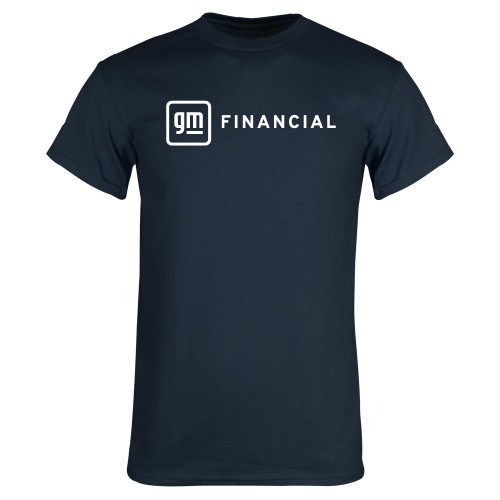 Navy T Shirt-GM Financial Horizontal