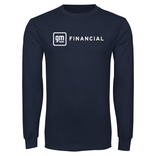 Navy Long Sleeve T-Shirt-GM Financial Horizontal