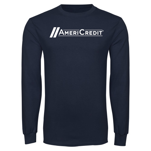 Navy Long Sleeve T-Shirt-AmeriCredit