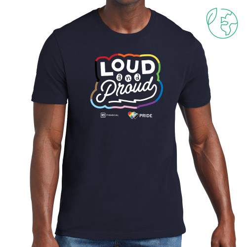 Allmade Navy Organic Cotton Tee-Loud and Proud Pride