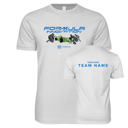 Next Level White SoftStyle T Shirt-Formula Innovation Green Design 3